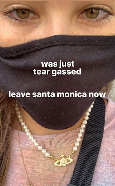 Madison Beer, George Floyd Protest, Tear Gas